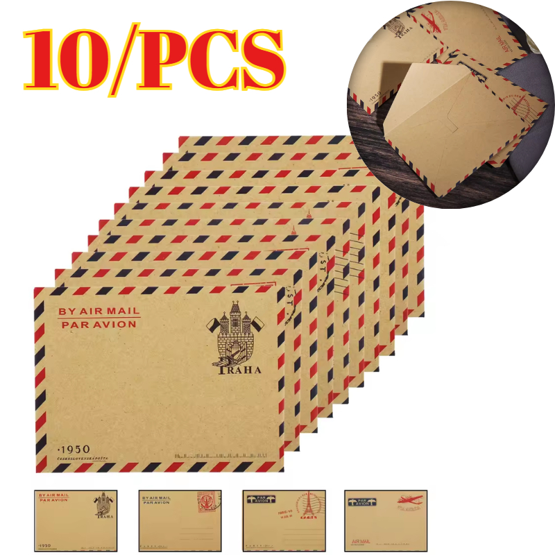 Letter Envelope Kraft - 10pcs 9.7*7.5cm Retro Popular Envelope Postcard