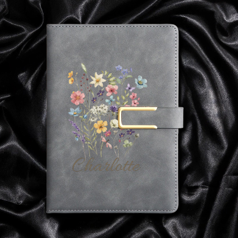 Journal Leather Hardcover - Customizable Faux Leather Notebook with Custom