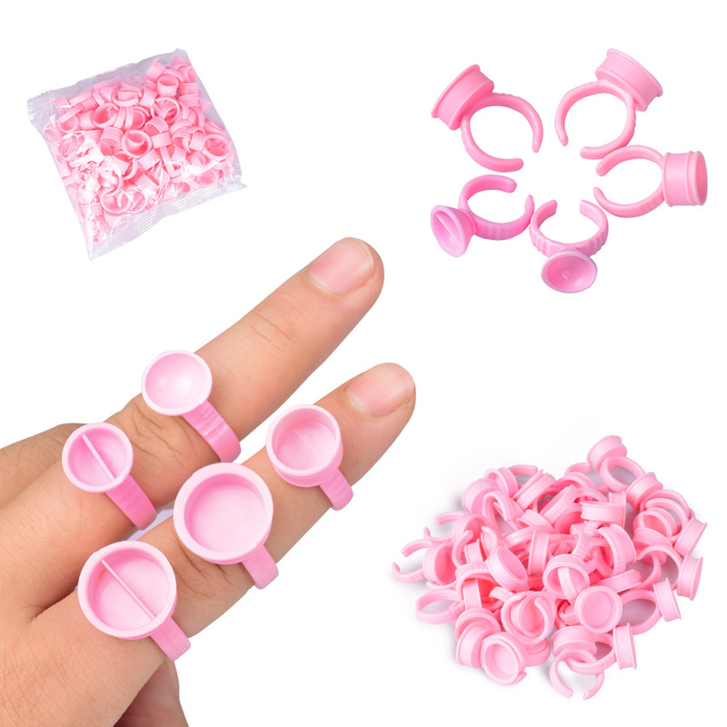 Calligraphy Ink Bottle - 100pcs/bag Pink Pigment Caps Ring Permanent