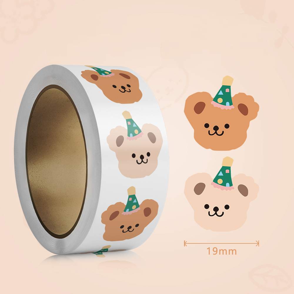 500Pcs Cute Bear Stickers Set  - Label Printer Tape review and price