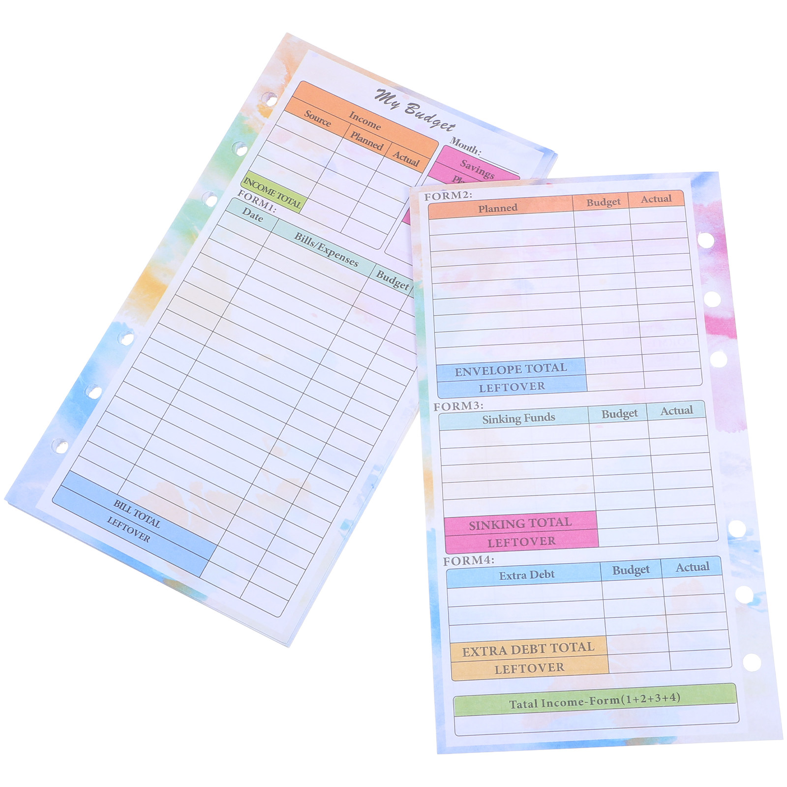 14Sheets A6 Refillable Budget  - Planner Weekly Budget review and price