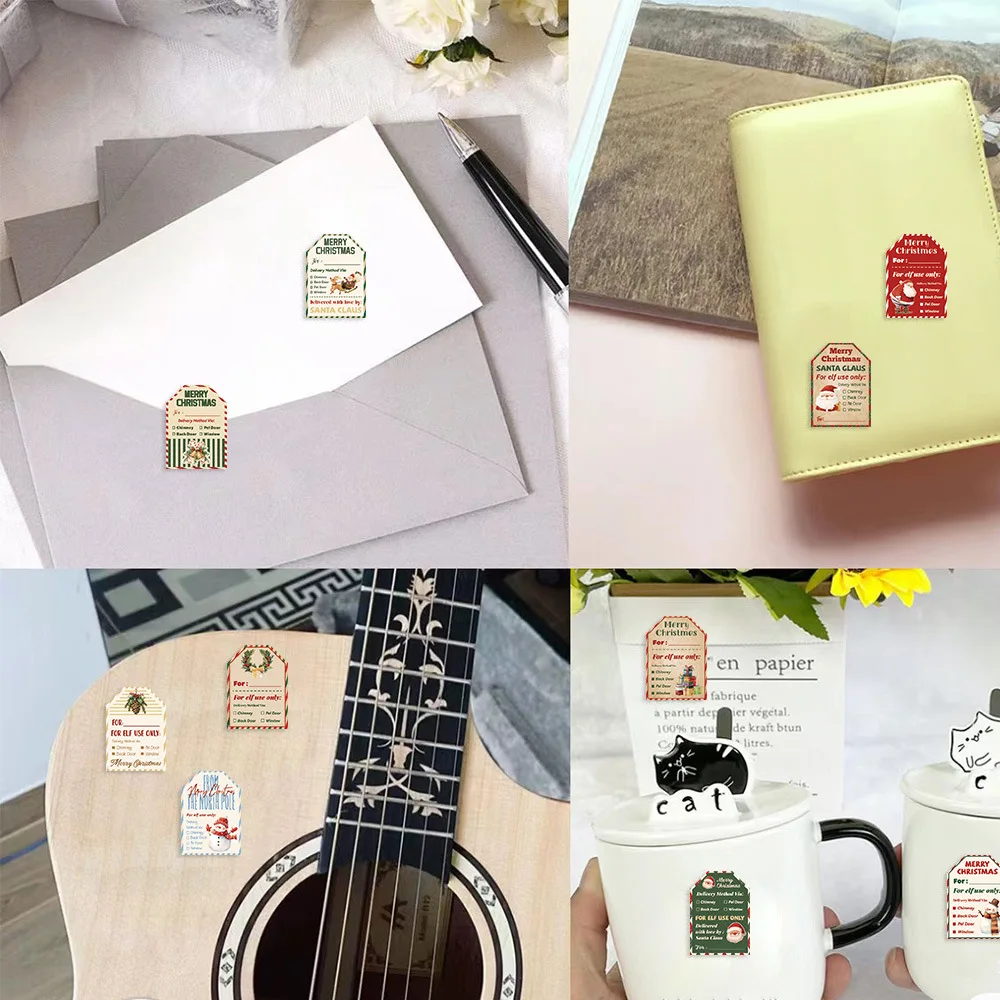 500Pcs Christmas Stickers Roll - Label Printer Tape review and price