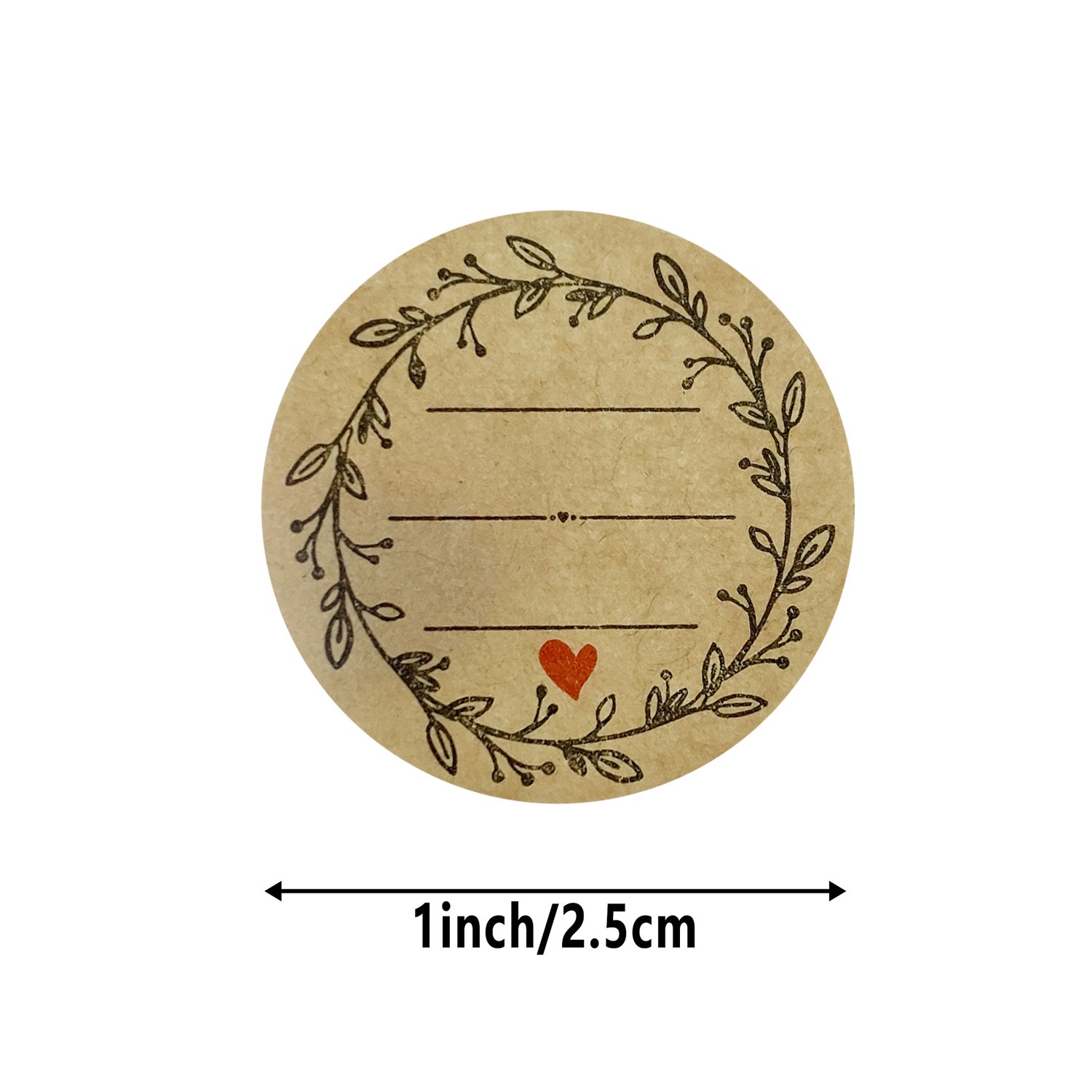 500 PCs/roll 1 inch kraft pape - Letter Envelope Kraft review and price
