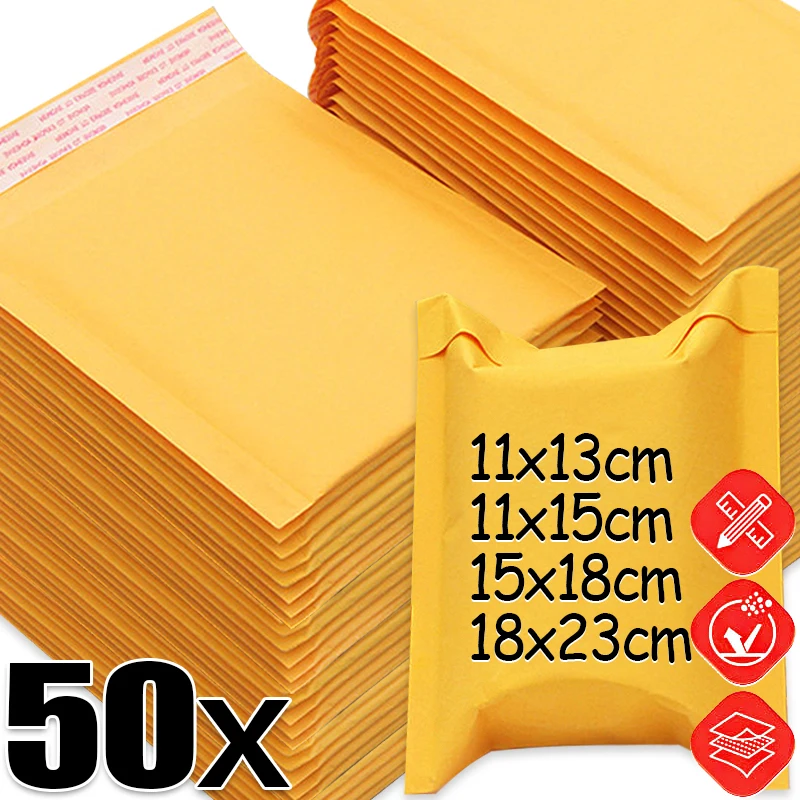 50/10x Kraft Paper Bubble Mail - Letter Envelope Kraft review and price