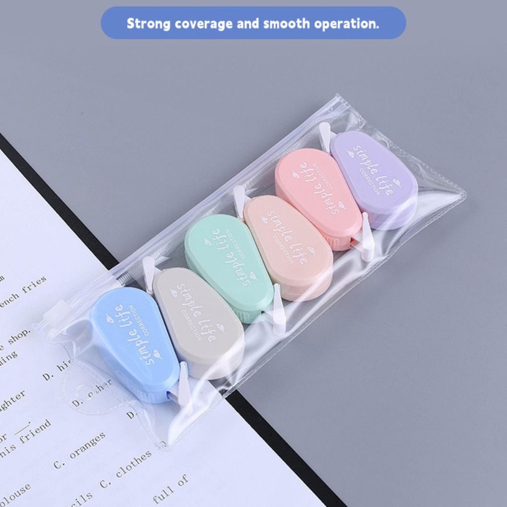 6PCS/Set Silent Correction Tap - Correction Tape Roller review and price